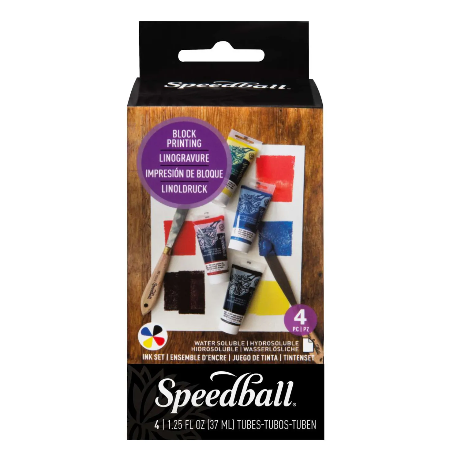 Speedball® wasserlösliche Linoldruckfarbe Set