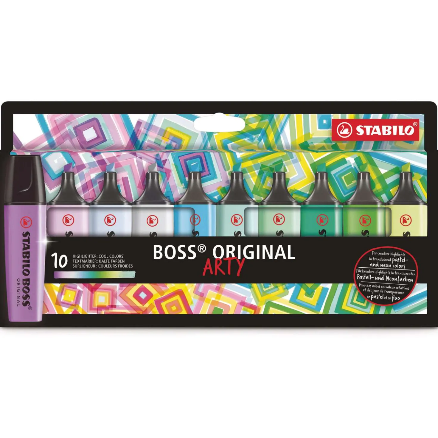 STABILO® BOSS® ORIGINAL ARTY-Sets, kalte Töne