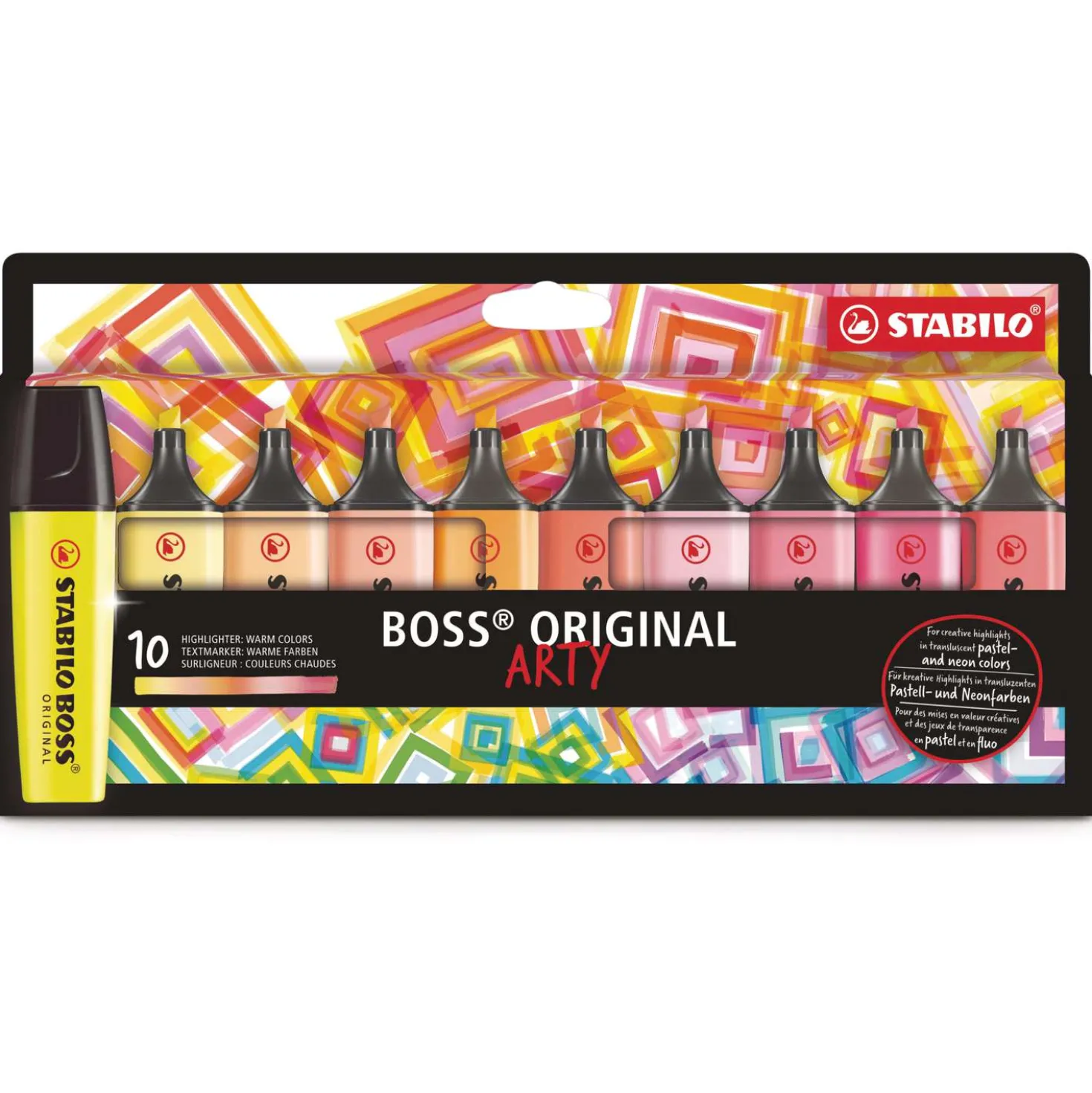 STABILO® BOSS® ORIGINAL ARTY-Sets, warme Töne
