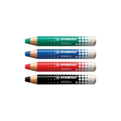 STABILO® MARKdry 4er-Set, Whiteboard- und Flipchartmarker
