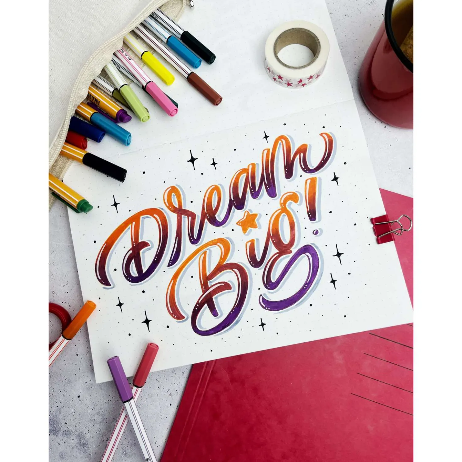 STABILO® Pen 68 brush ColorParade, 20er-Tischset
