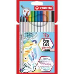 STABILO® Pen 68 brush Sets im Kartonetui