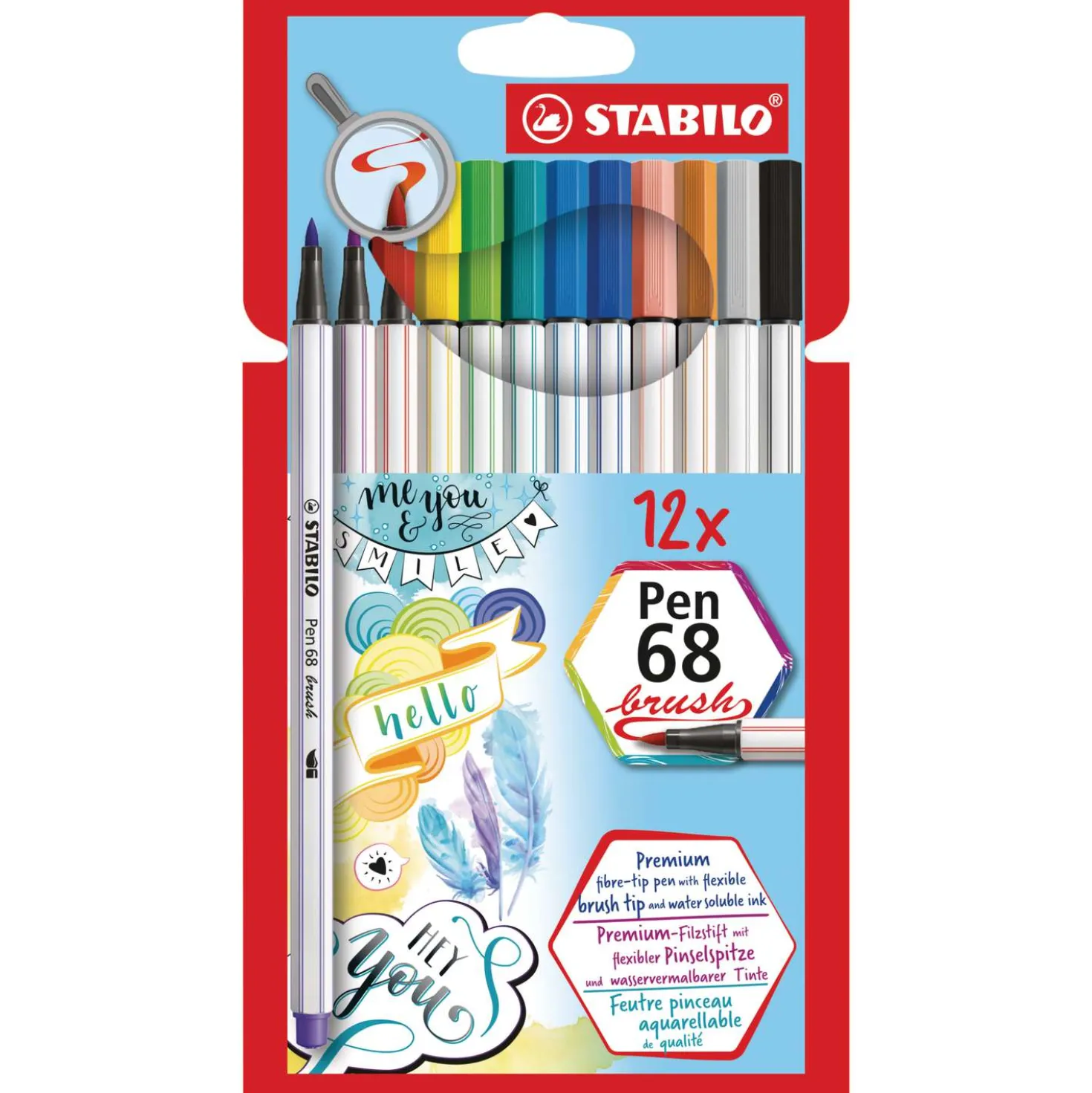 STABILO® Pen 68 brush Sets im Kartonetui