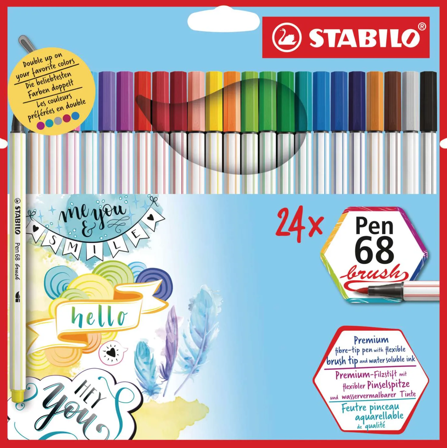 STABILO® Pen 68 brush Sets im Kartonetui