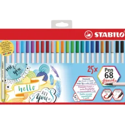 STABILO® Pen 68 brush Sets im Metalletui