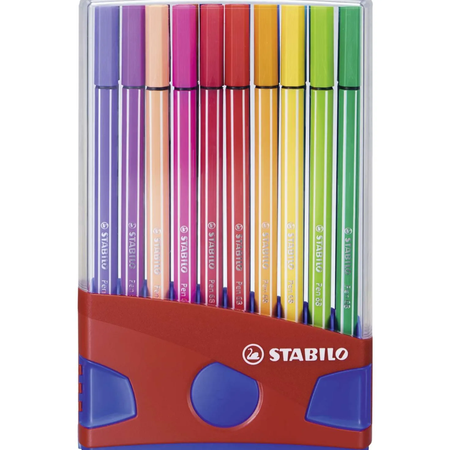 STABILO® Pen 68 Color Parade, Kunststoffbox mit 20 Stiften