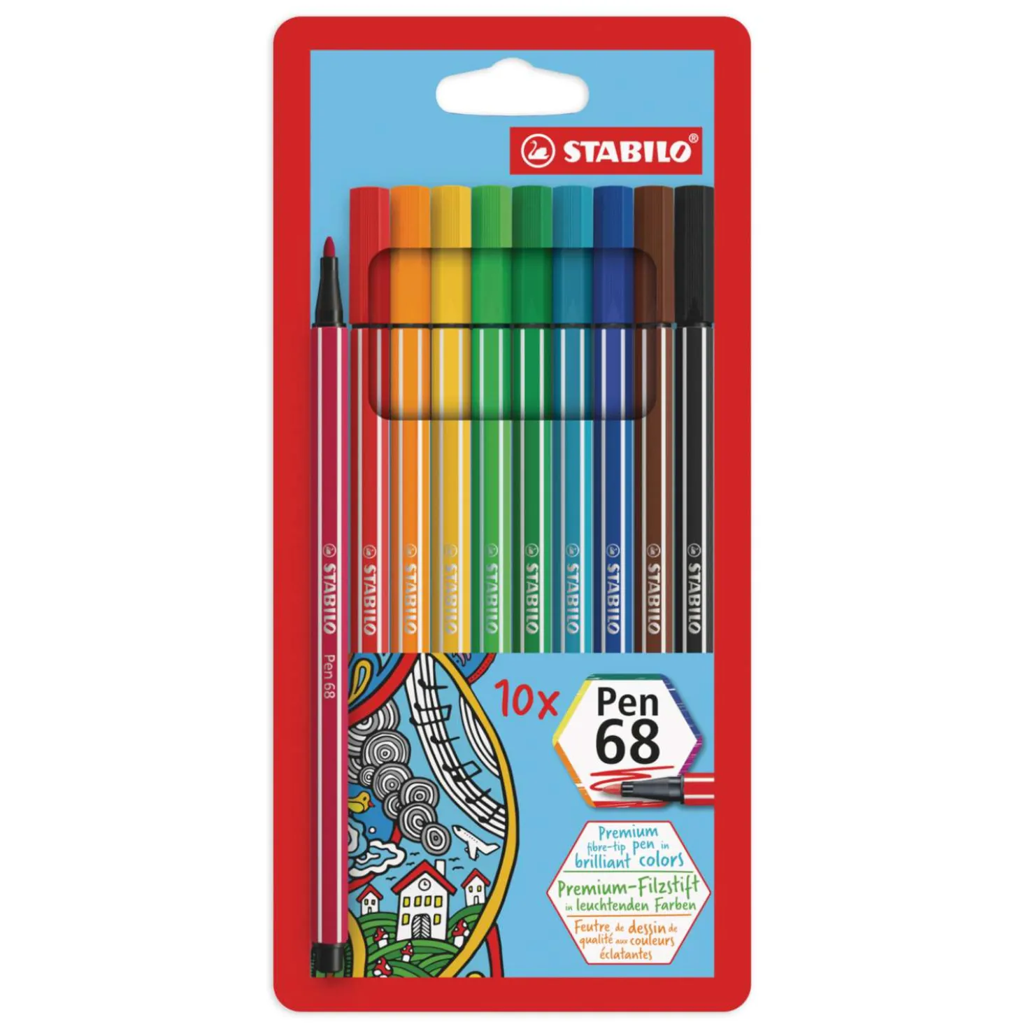 STABILO® Pen 68 Fasermaler im Set