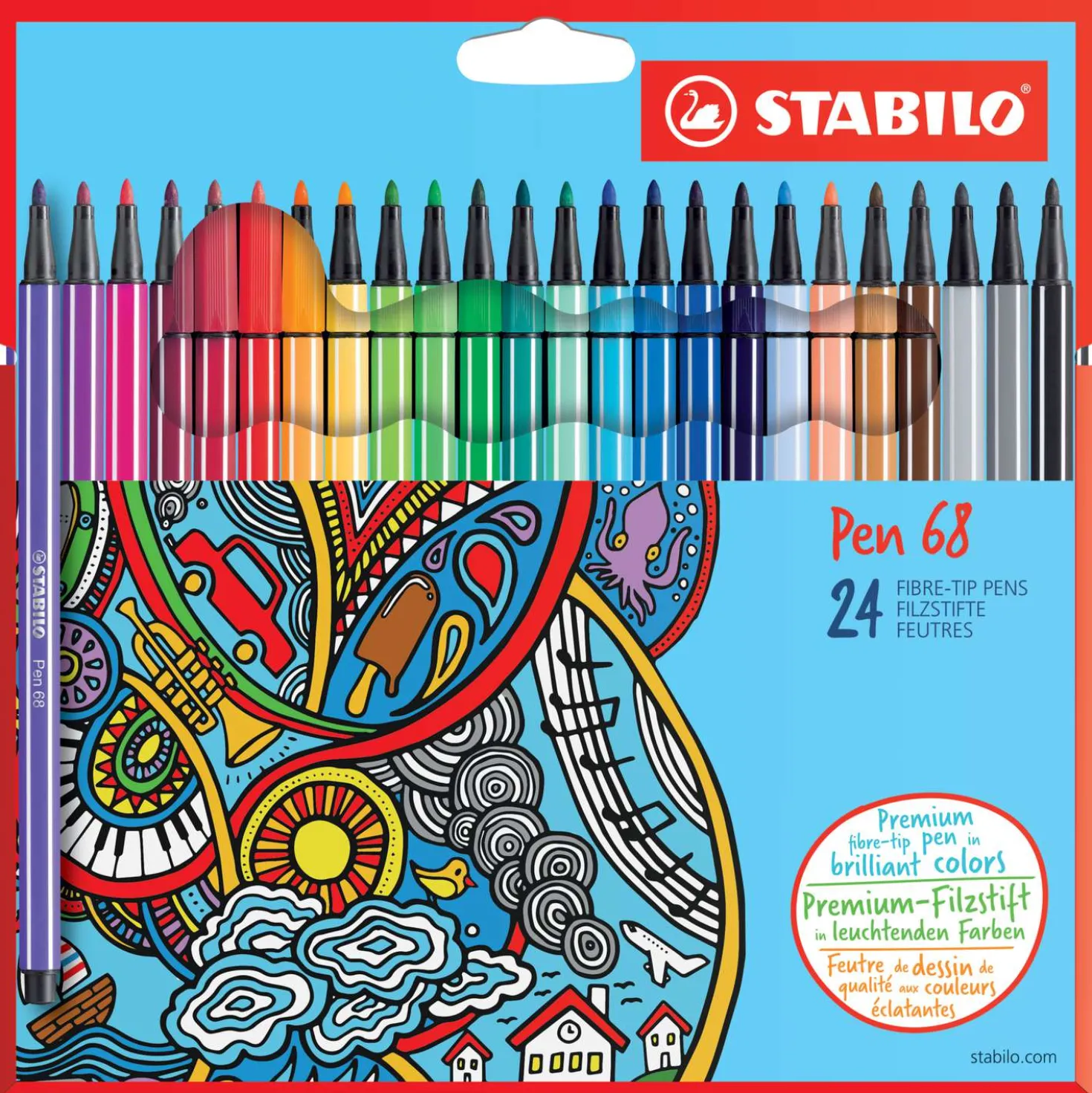 STABILO® Pen 68 Fasermaler Set