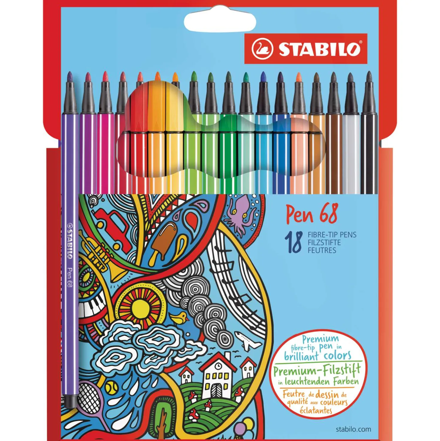 STABILO® Pen 68 Fasermaler Set