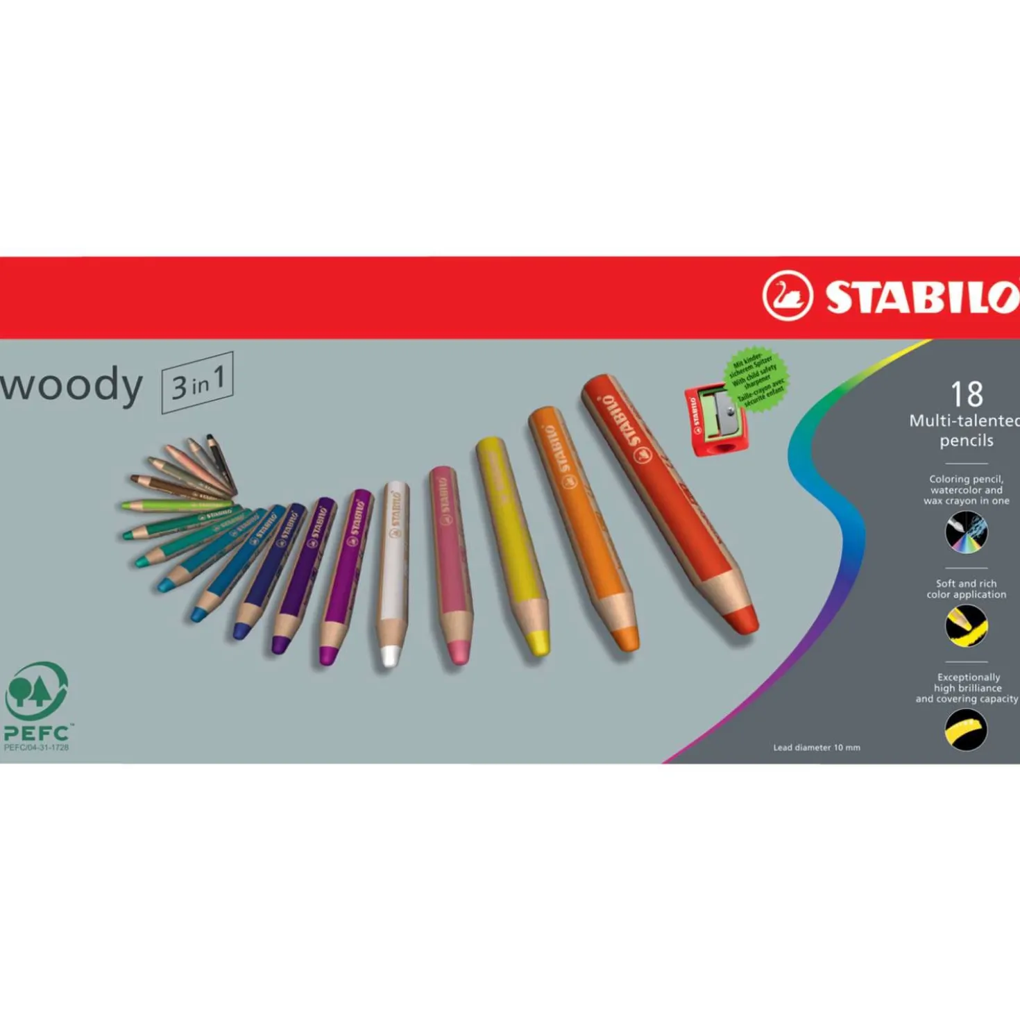 STABILO® Woody Farbstifte 3 in 1, Sets