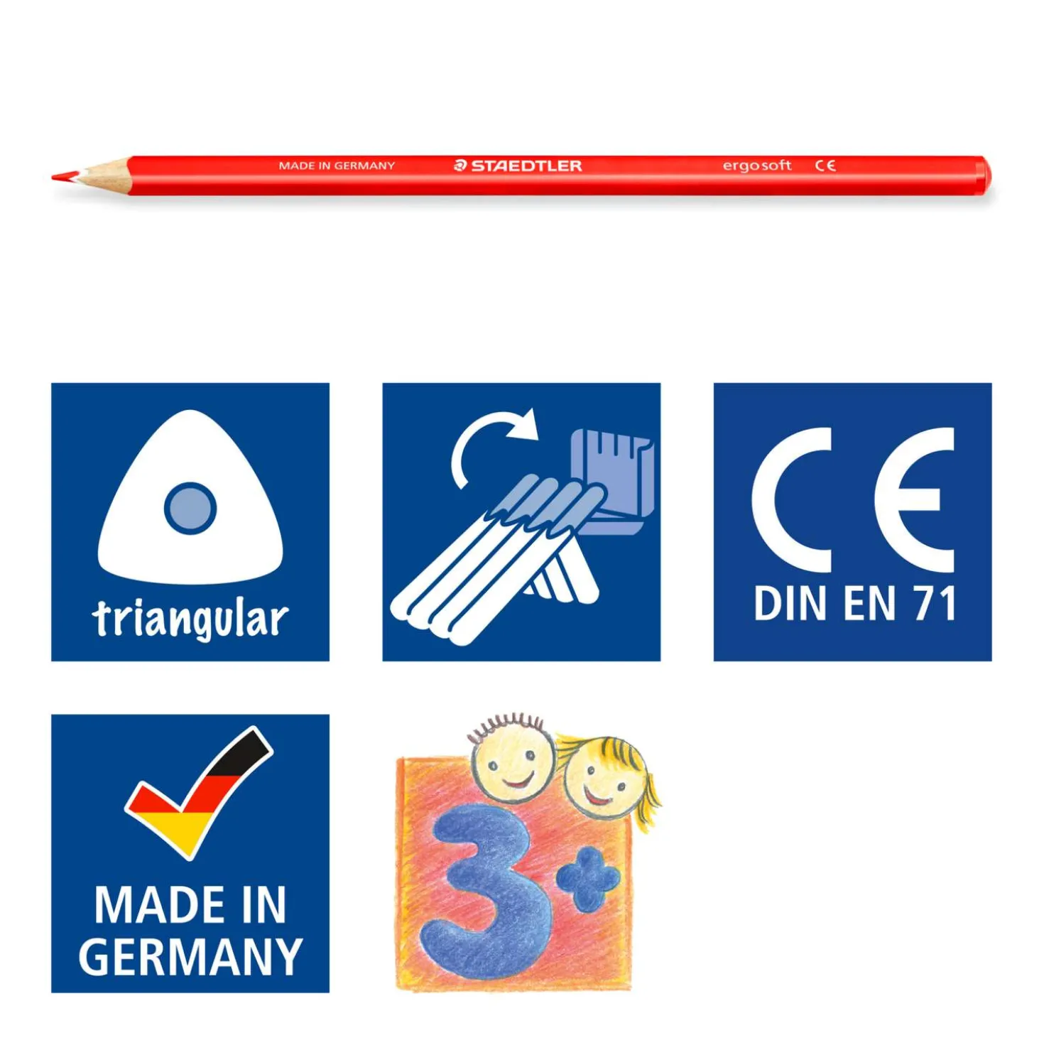 STAEDTLER® ergosoft® dreieckige Farbstifte, Sets