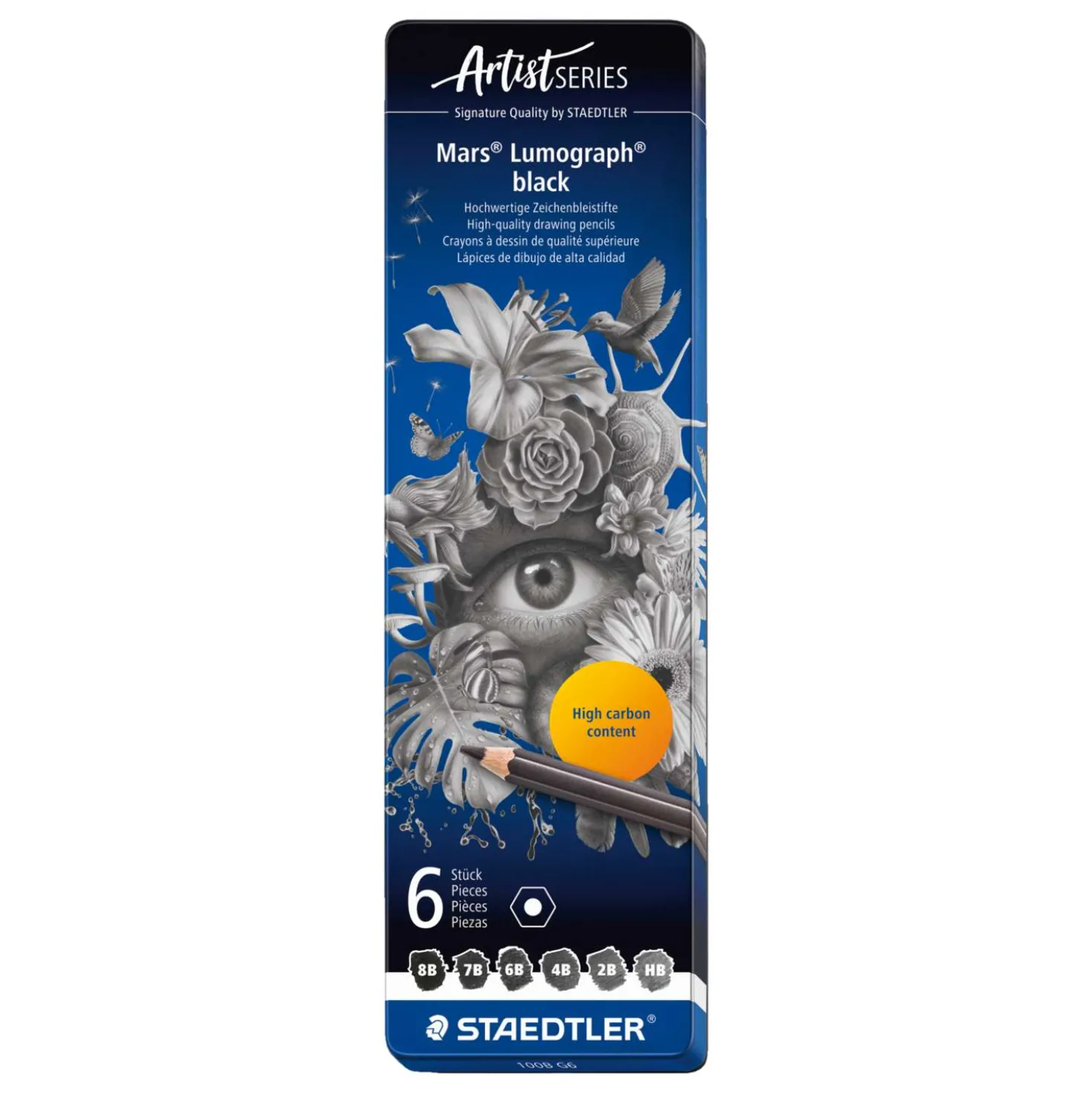 STAEDTLER® Mars® Lumograph® Black 6er Bleistift-Set