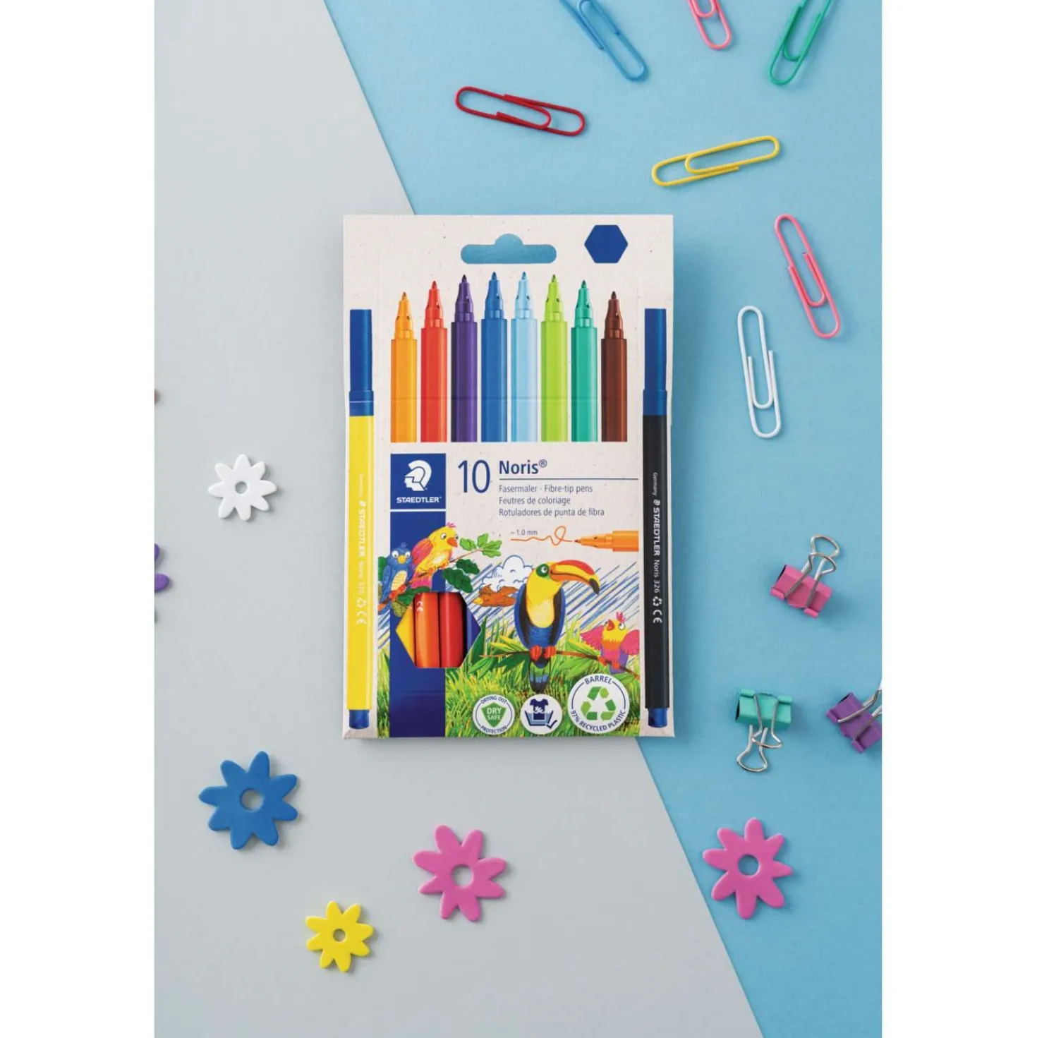 STAEDTLER Noris 326 Fasermaler – 10er Kartonetui