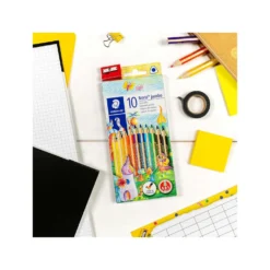 STAEDTLER® Noris®jumbo Buntstifte, 10er-Set mit Spitzer