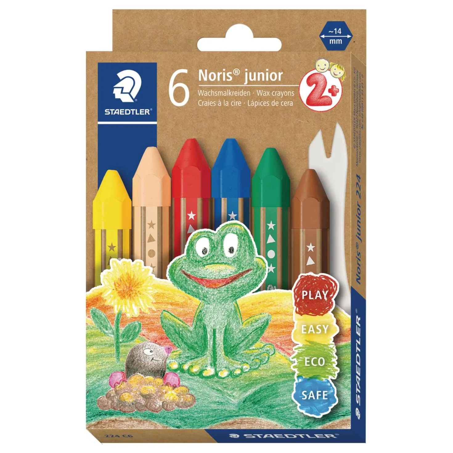 STAEDTLER® Noris® junior 224 Wachsmalkreiden-Sets