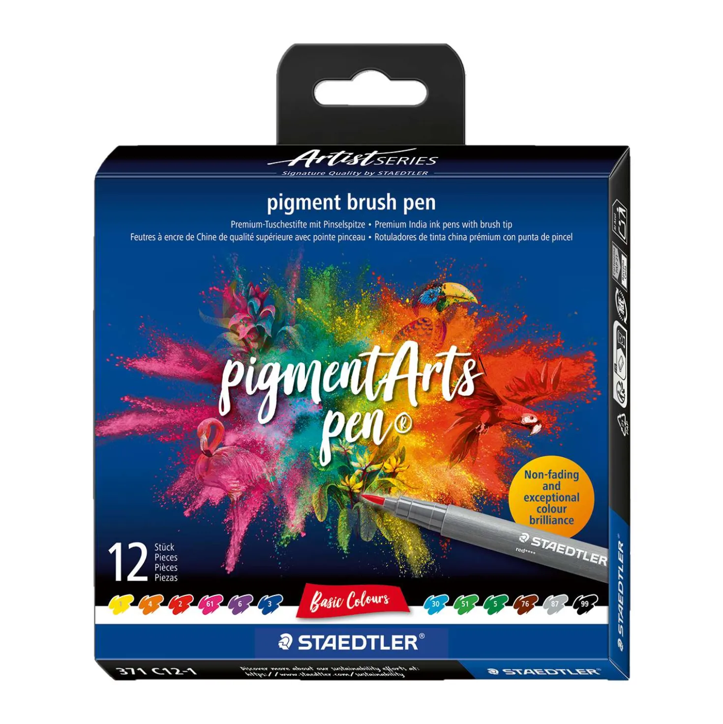 STAEDTLER® pigment arts pen brush371, 12er-Sets