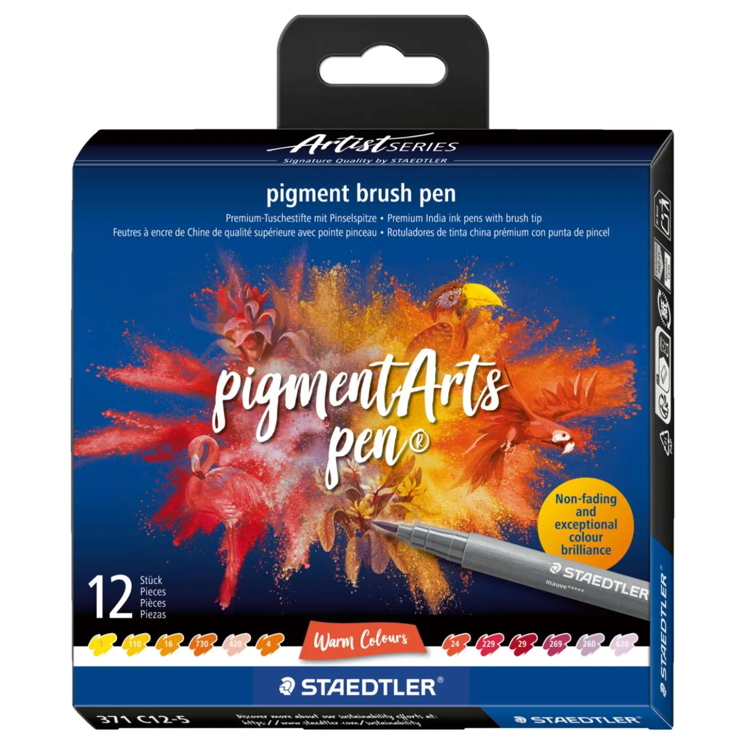 STAEDTLER® pigment arts pen brush371, 12er-Sets