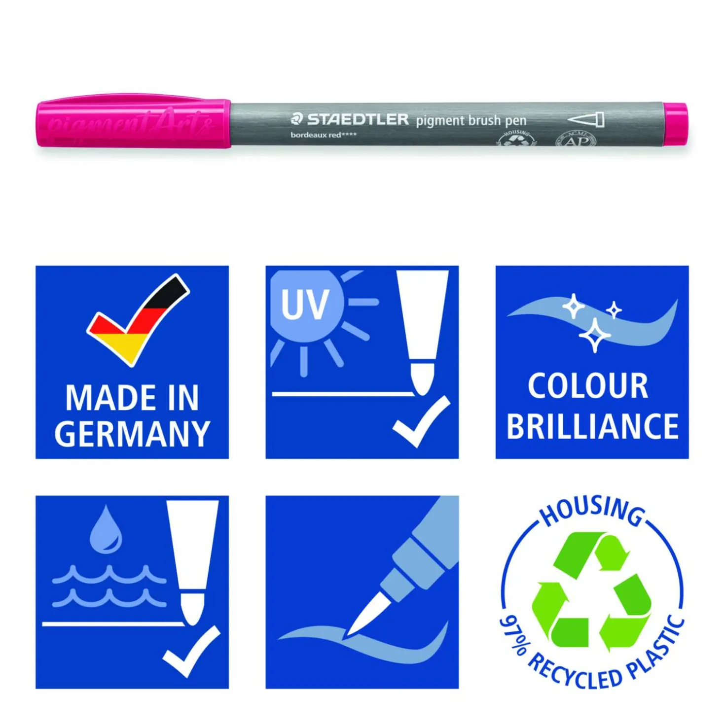 STAEDTLER® pigment arts pen brush371, 12er-Sets