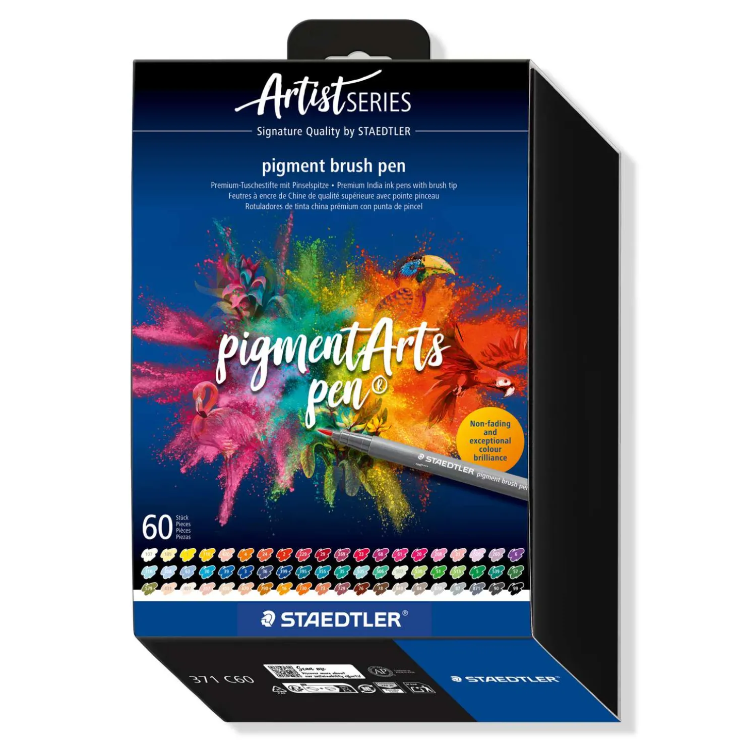 STAEDTLER® pigment arts pen brush 371, 60er-Set