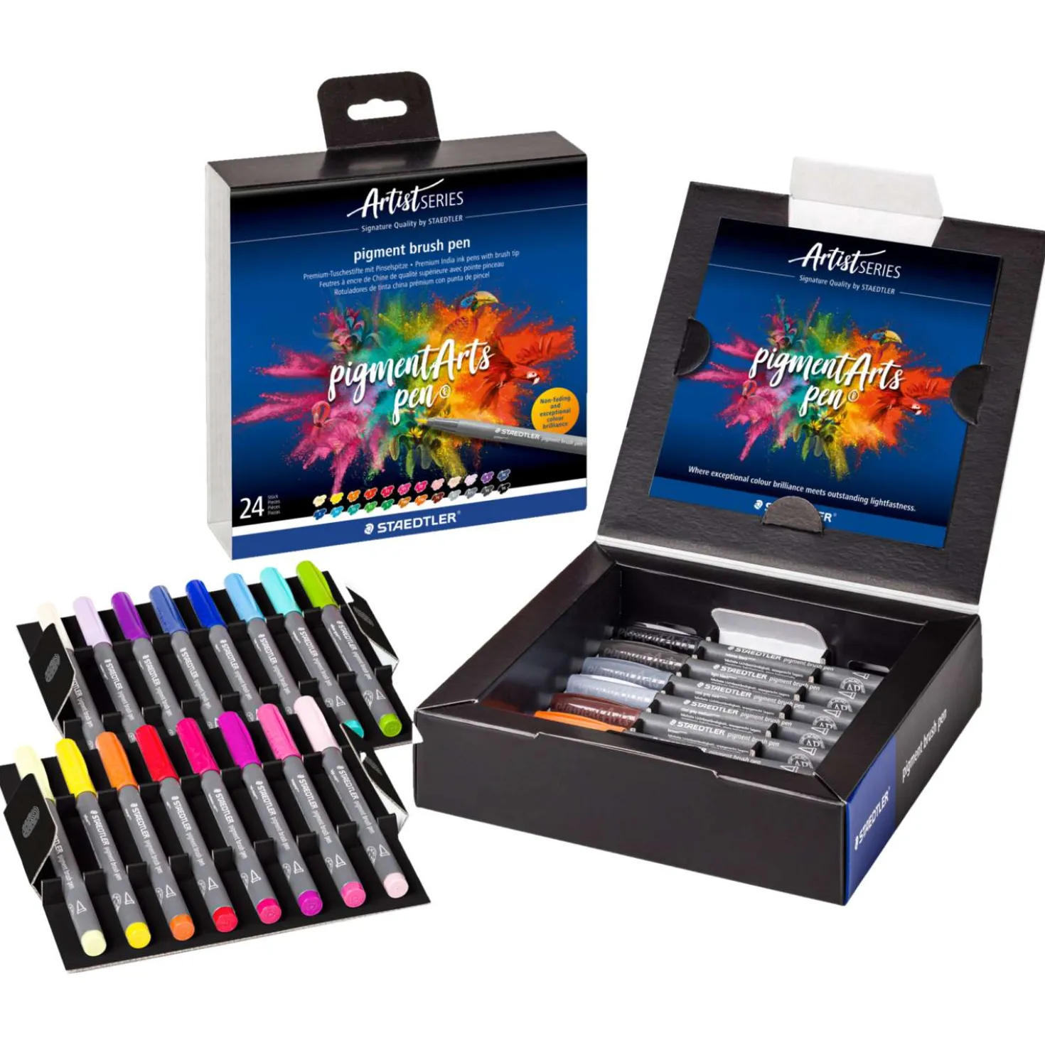 STAEDTLER® pigment arts pen brush 371, 24er-Set