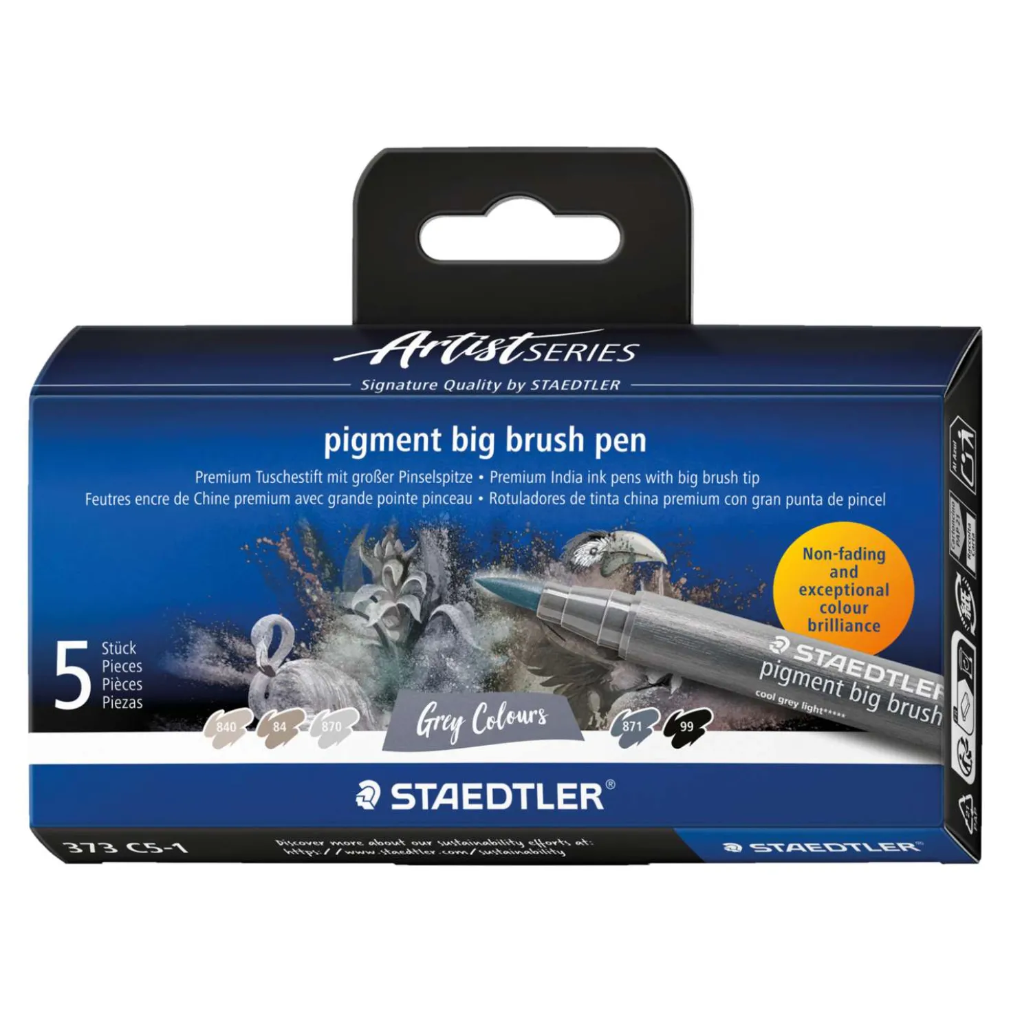 STAEDTLER pigment big brush pen im Set