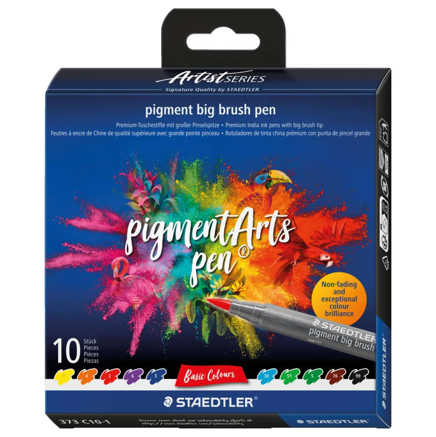 STAEDTLER pigment big brush pen im Set