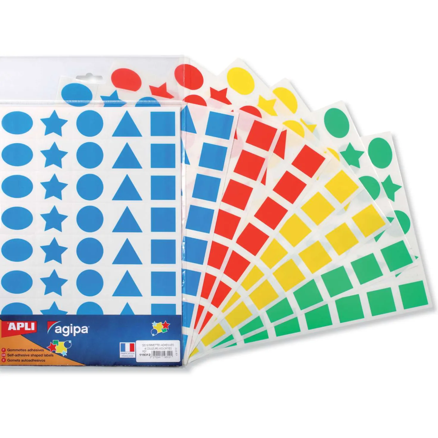 Sticker Sortiment, geometrische Formen