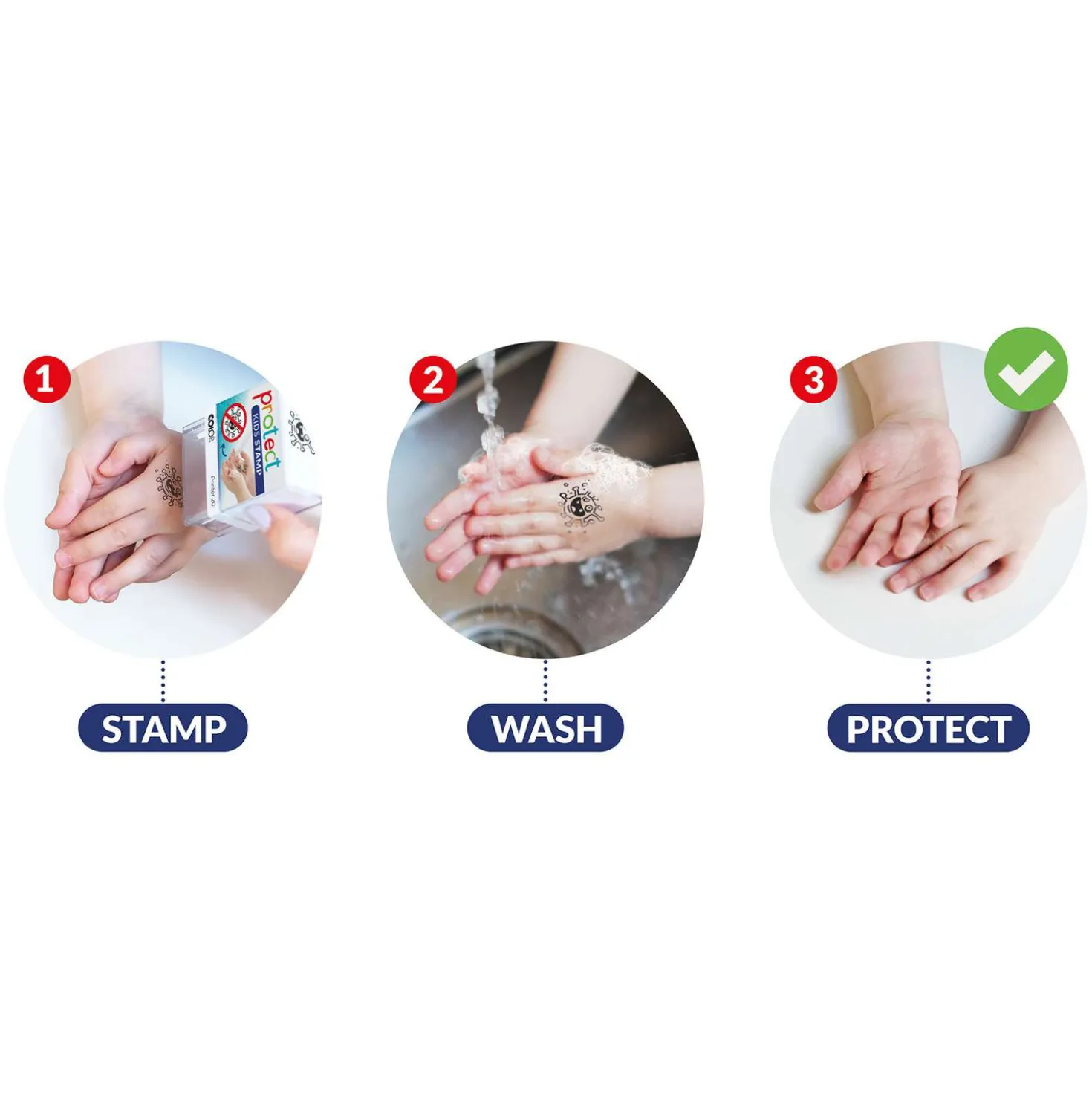STOP-CORONA MICROBAN® protect KIDS STAMP