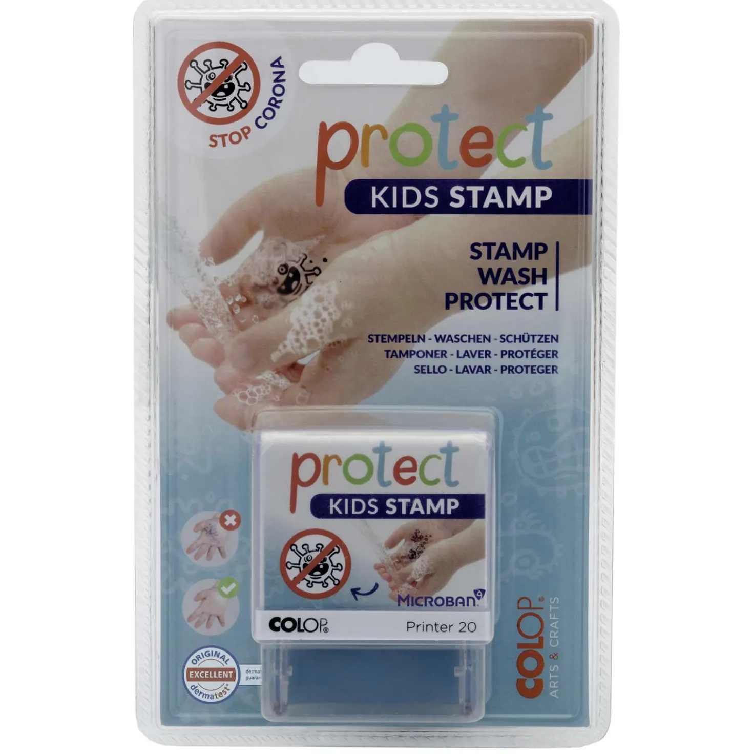 STOP-CORONA MICROBAN® protect KIDS STAMP