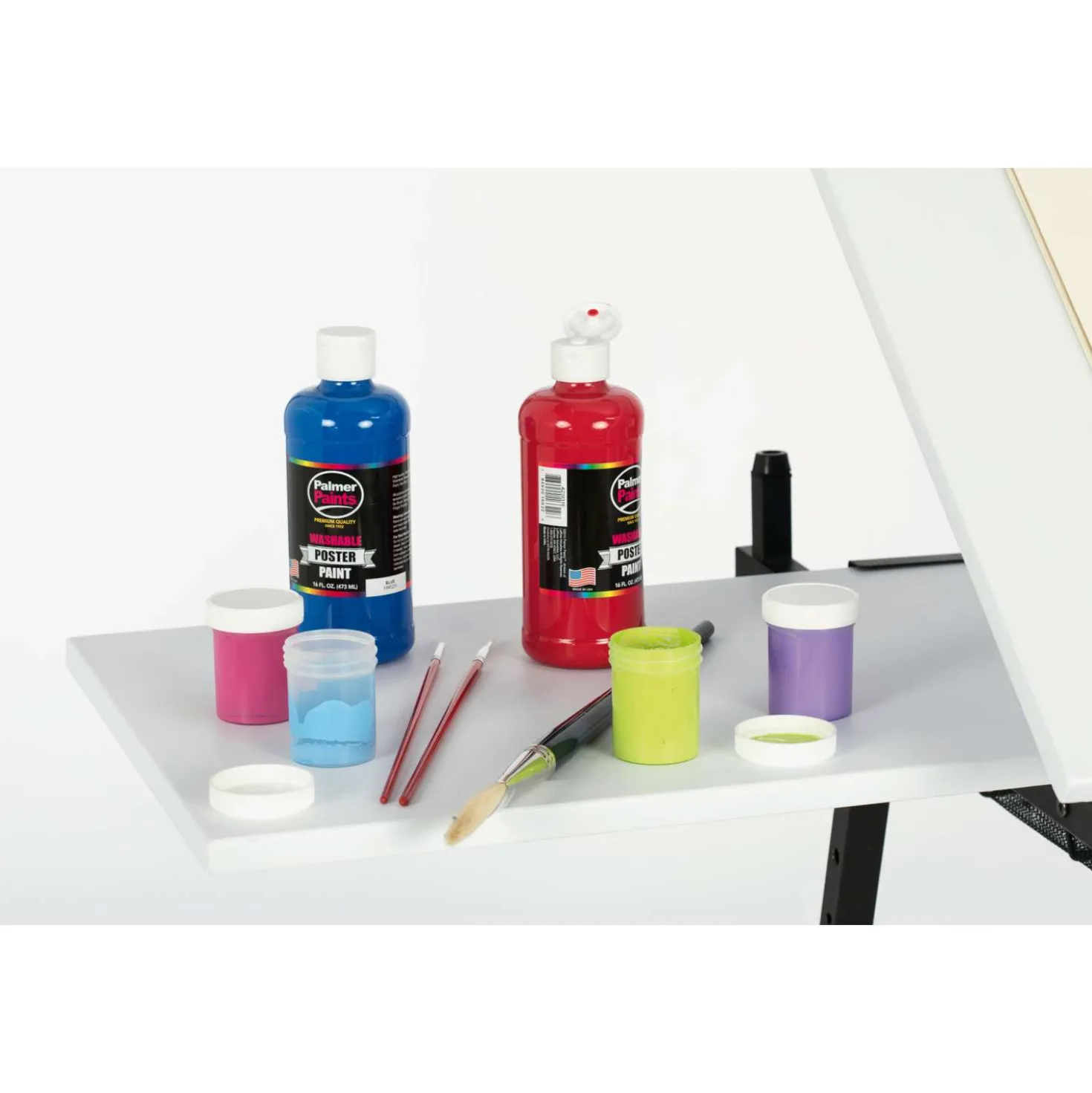 Studio Design Fusion Craft Zeichentisch inkl. Hocker, weiße Arbeitsfläche