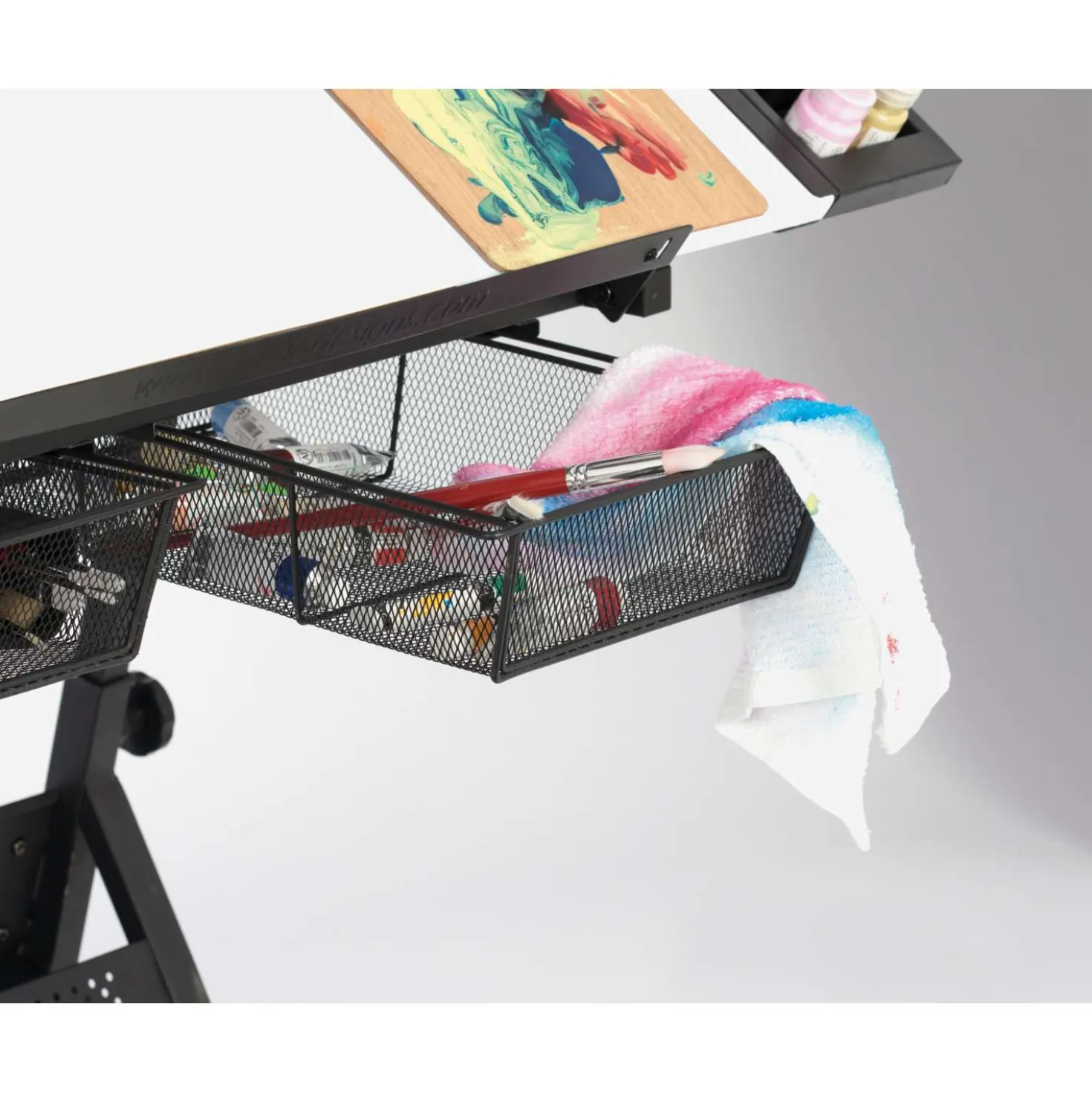 Studio Design Fusion Craft Zeichentisch inkl. Hocker, weiße Arbeitsfläche