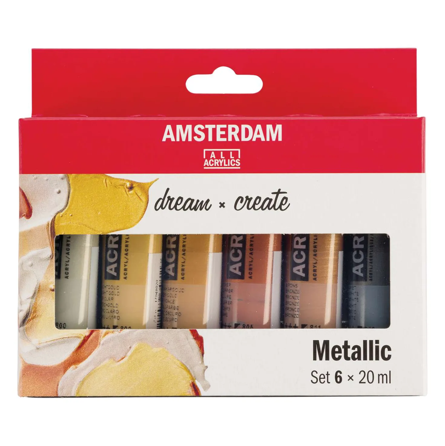 Talens AMSTERDAM Acrylfarbe "Standard Series" Sets, 6 x 20-ml-Tuben