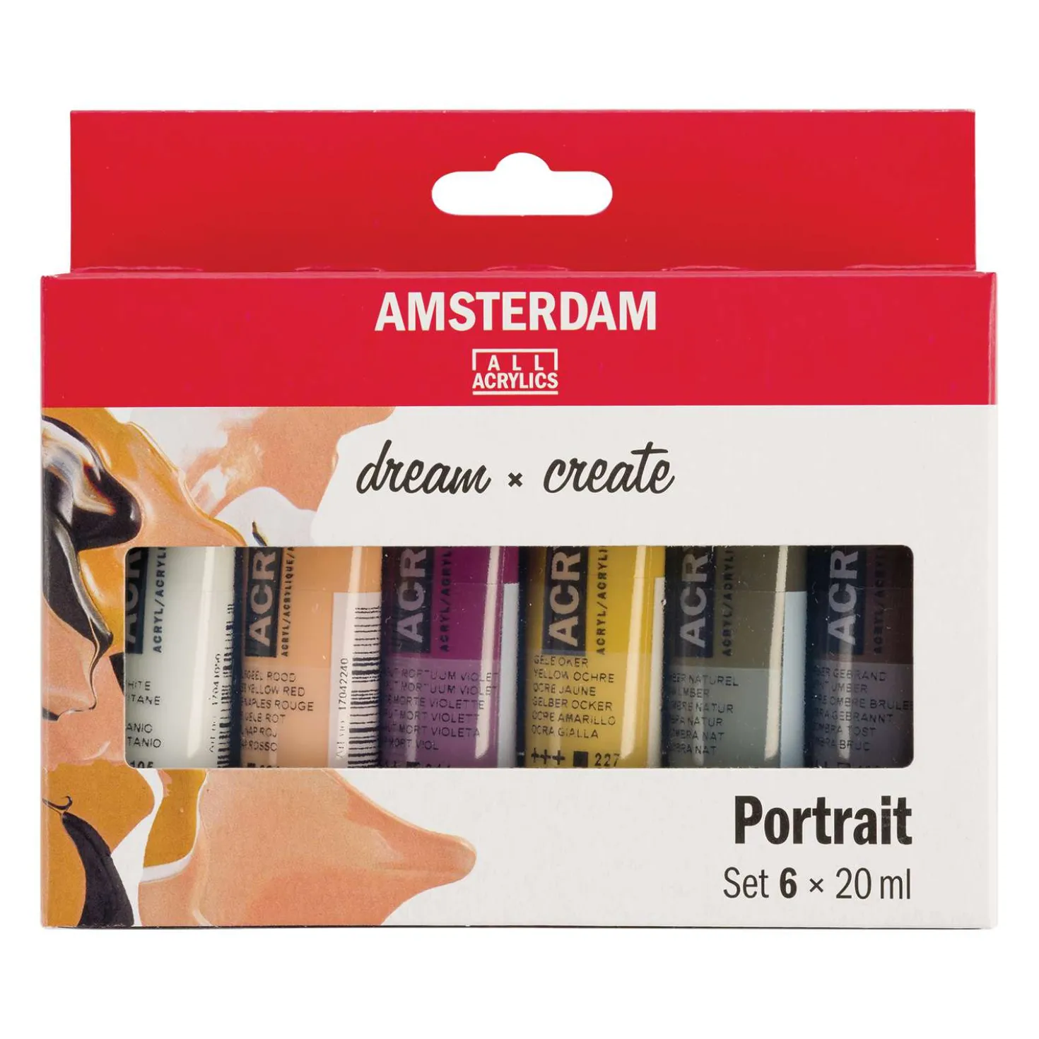 Talens AMSTERDAM Acrylfarbe "Standard Series" Sets, 6 x 20-ml-Tuben