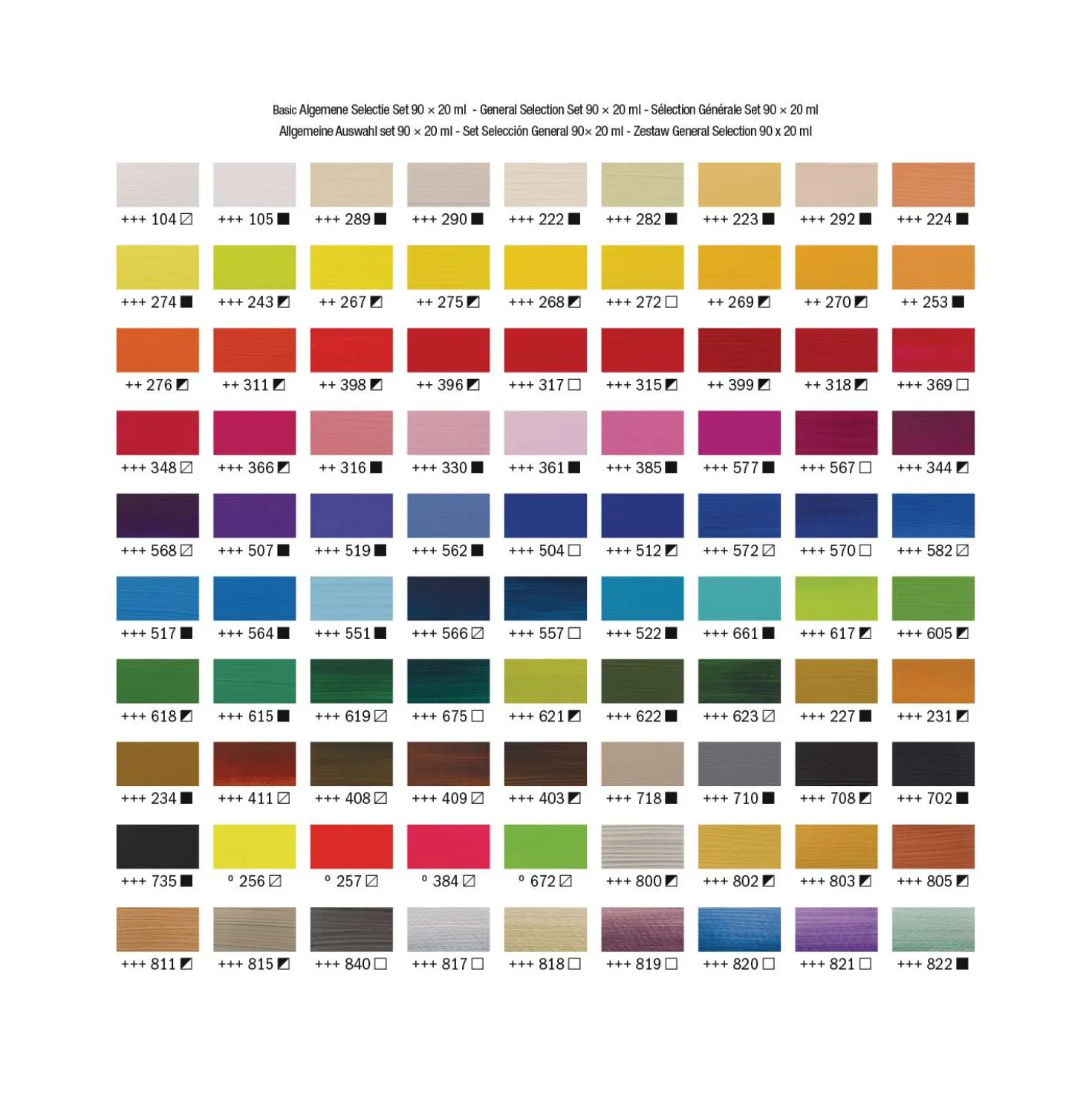 Talens AMSTERDAM Acrylfarbe "Standard Series" Komplett-Set