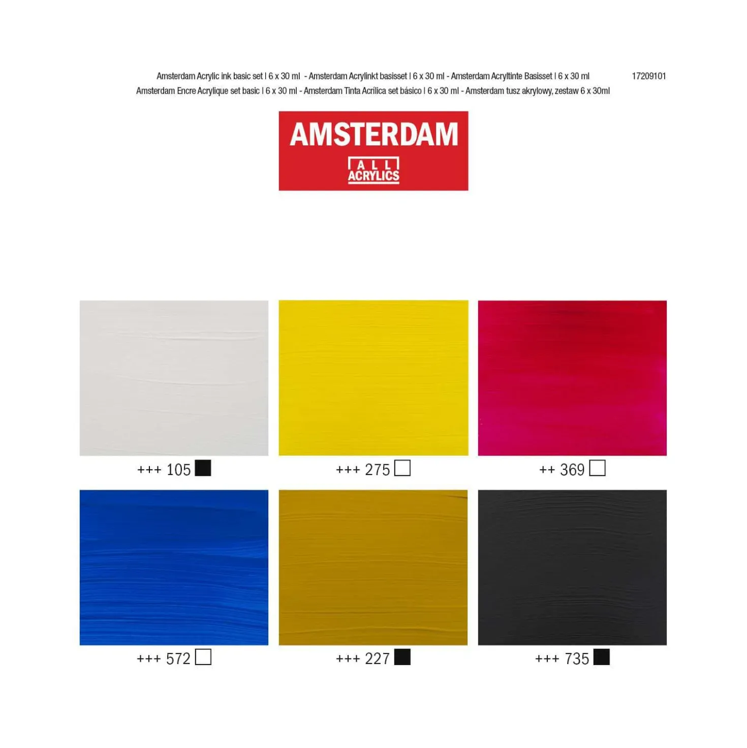 Talens AMSTERDAM All Acrylics Ink Basis-Set