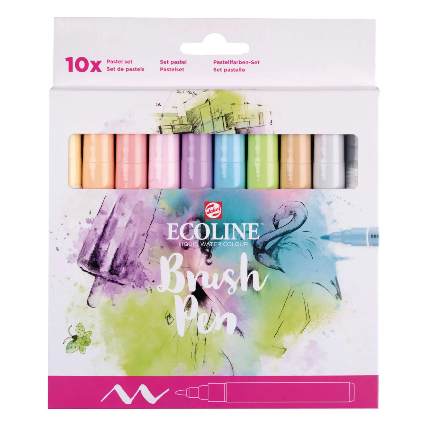 Talens ECOLINE® Brush Pen Marker 10er-Sets