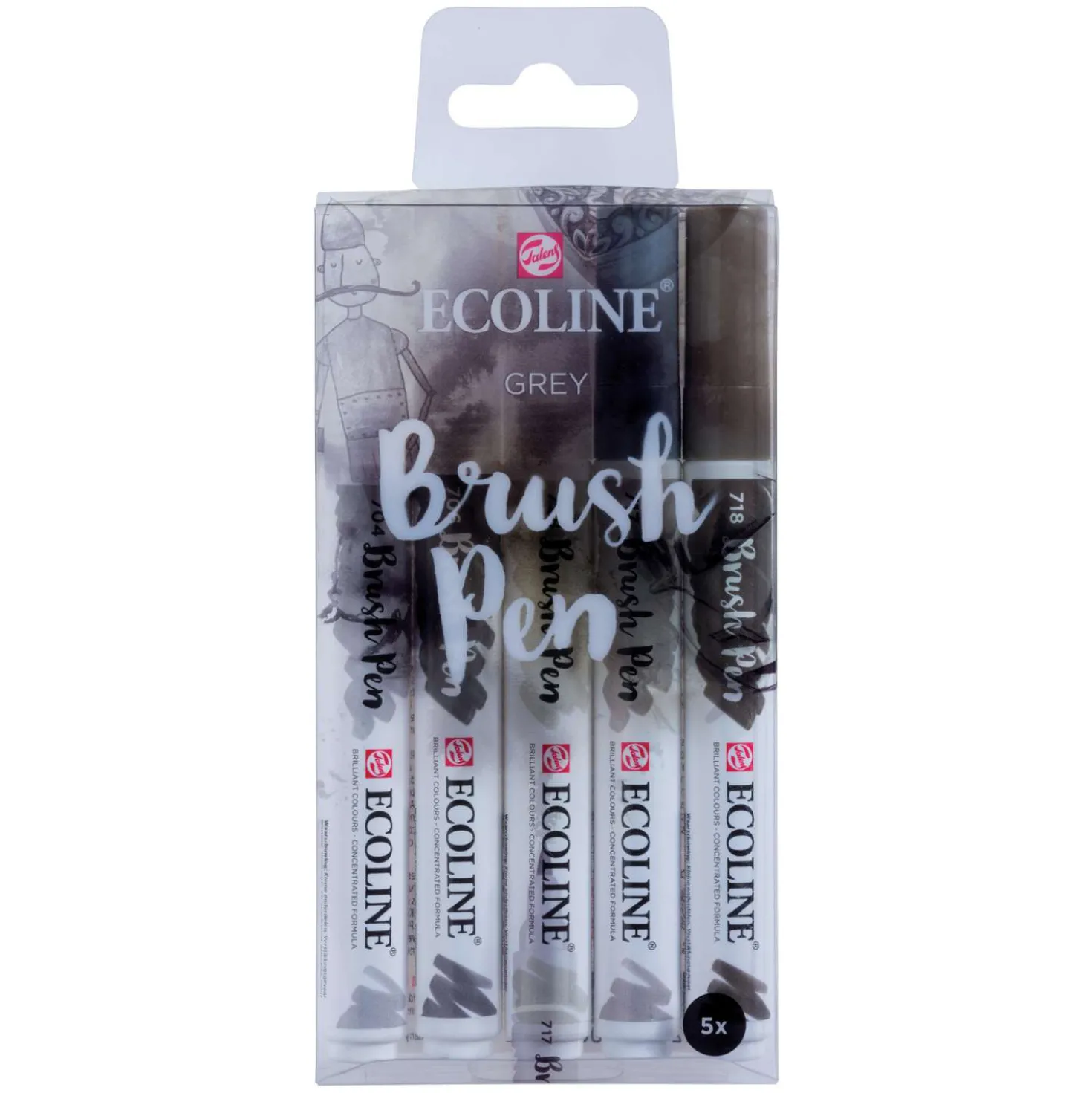 Talens ECOLINE® Brush Pen Marker-Sets, 5er