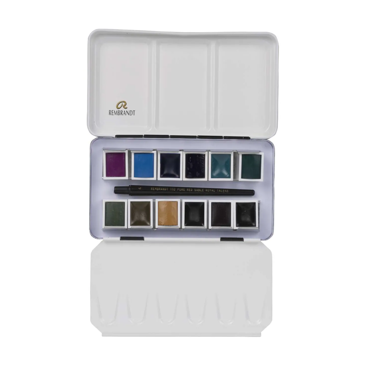 Talens REMBRANDT Aquarellkasten "Granulierende Farben", 12 Näpfchen