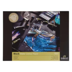 Talens REMBRANDT schwarzer Aquarellblock