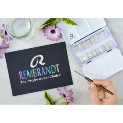 Talens REMBRANDT schwarzer Aquarellblock