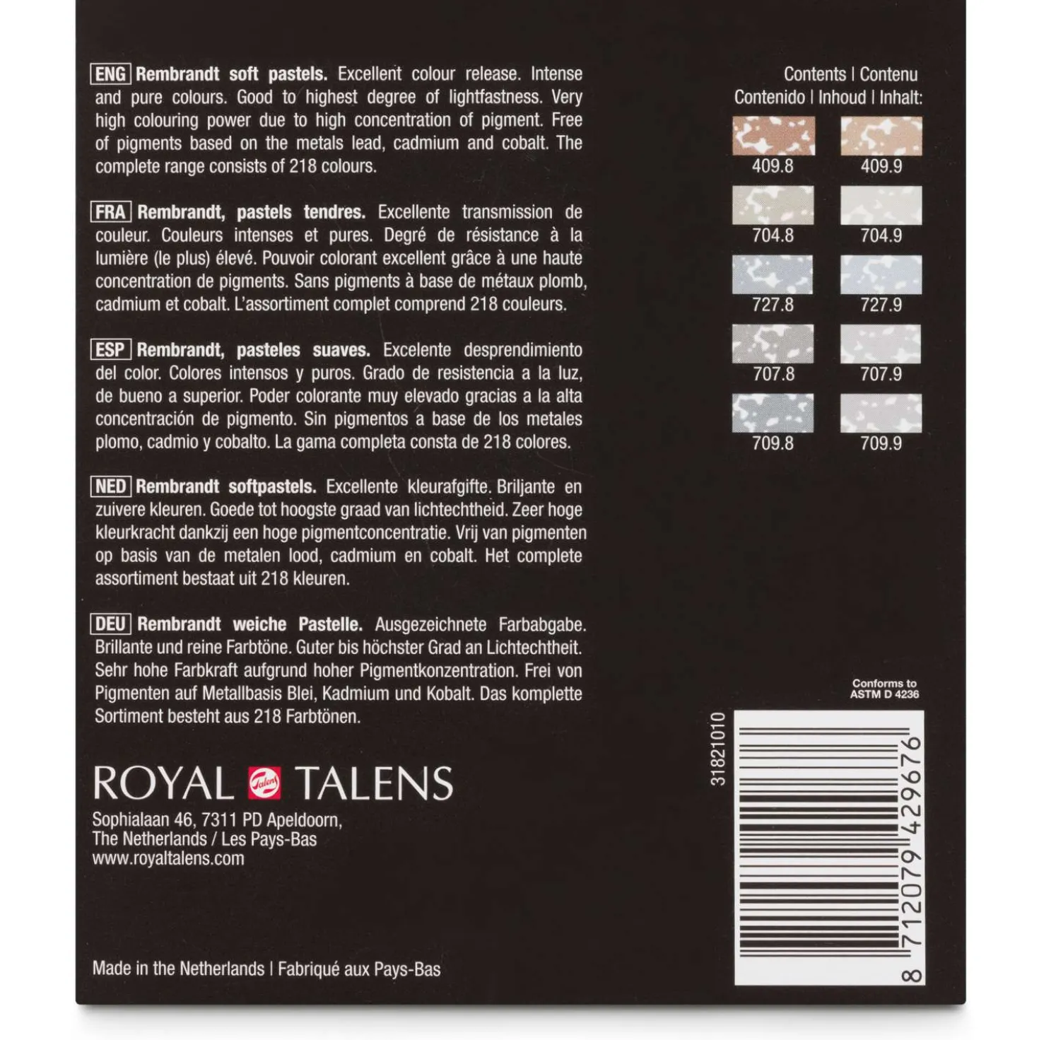 Talens REMBRANDT weiche Pastelle, 10er-Sets