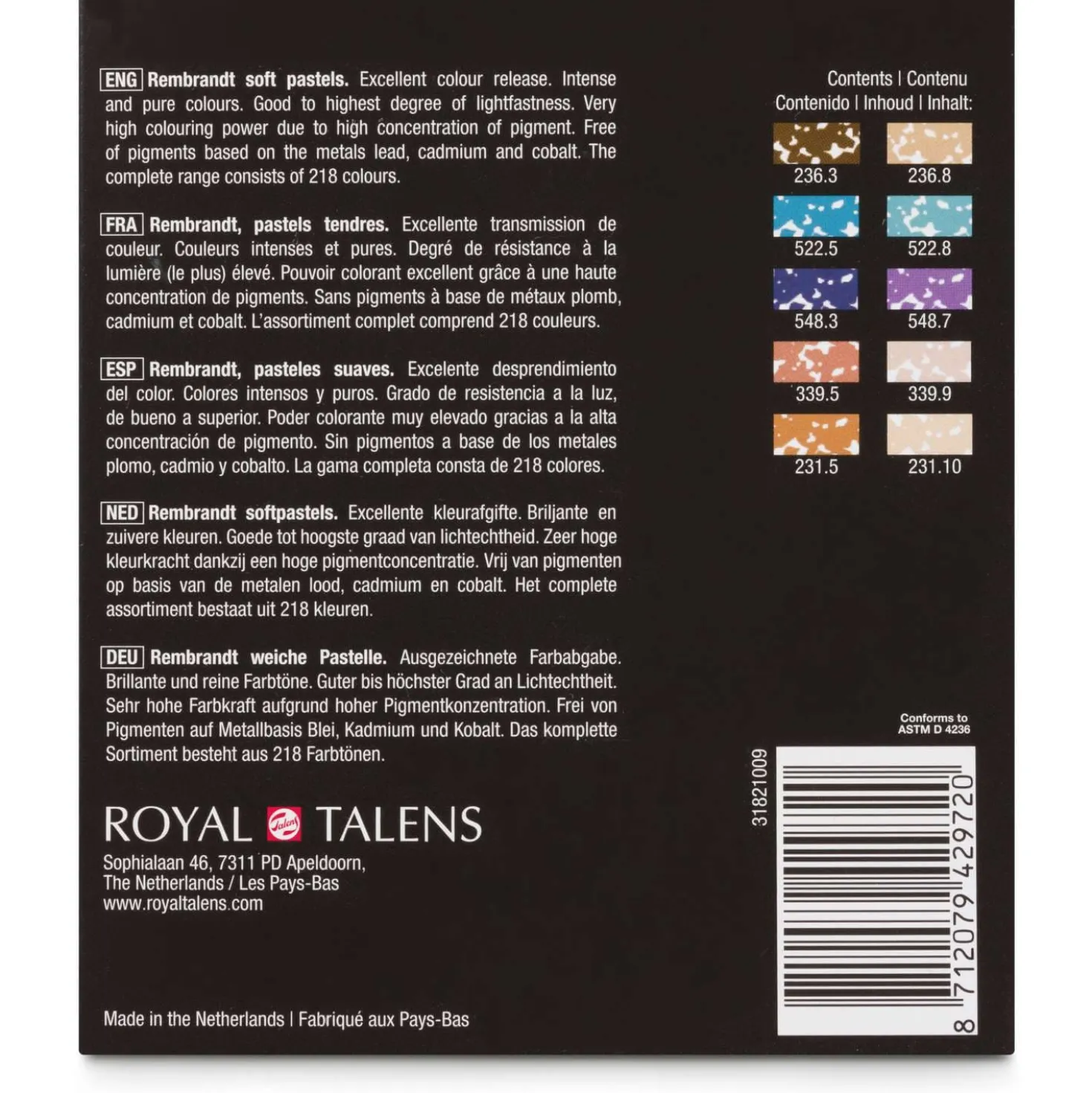 Talens REMBRANDT weiche Pastelle, 10er-Sets