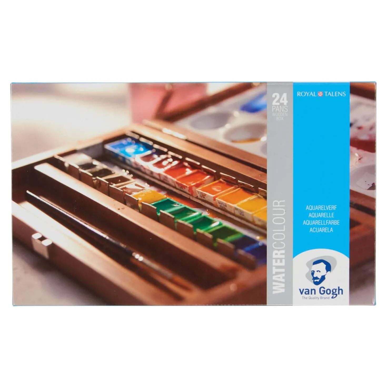 Talens Van Gogh Aquarellfarbe im Holzkasten