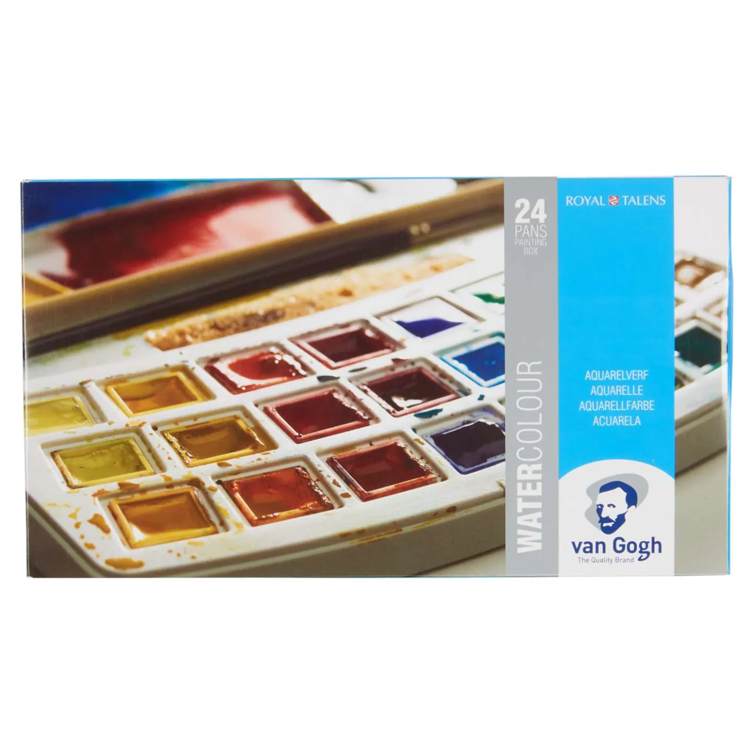 Talens Van Gogh Aquarellkasten mit 24 halben Näpfchen