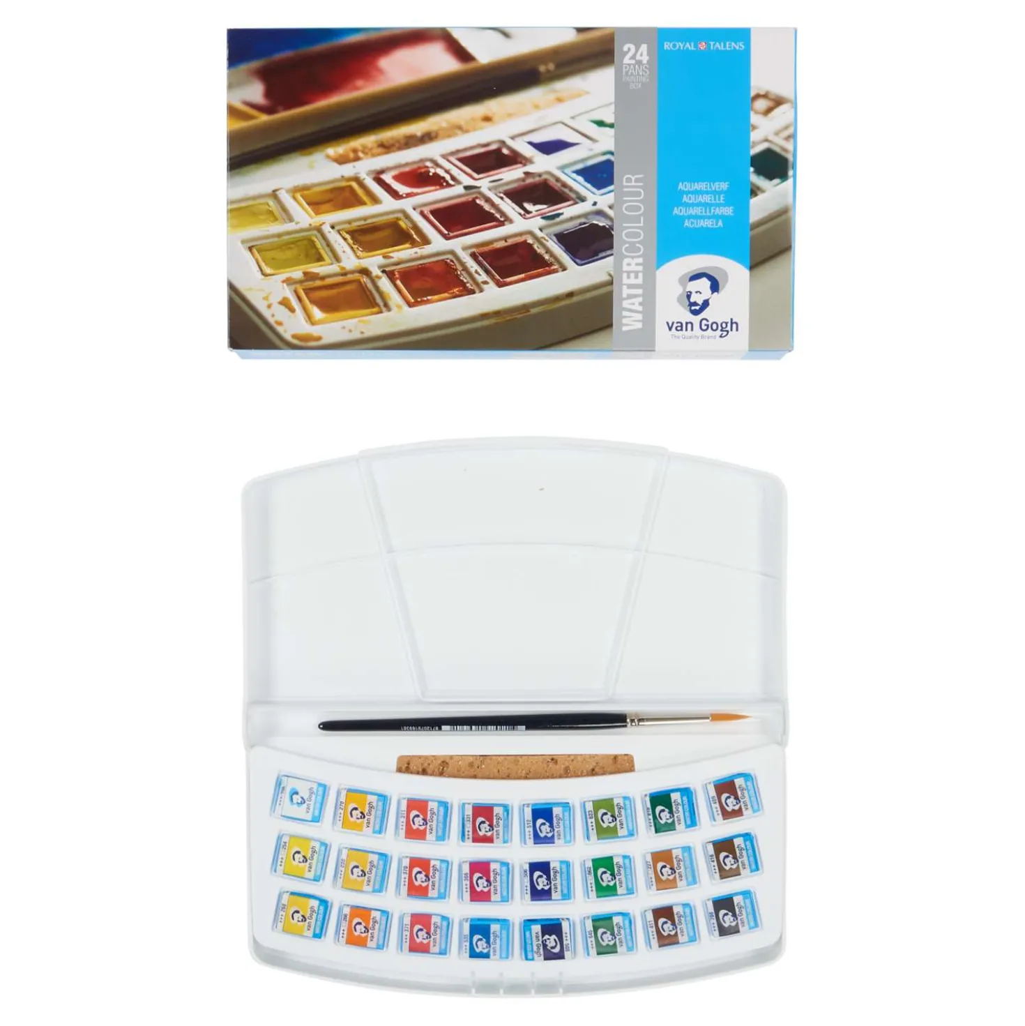 Talens Van Gogh Aquarellkasten mit 24 halben Näpfchen