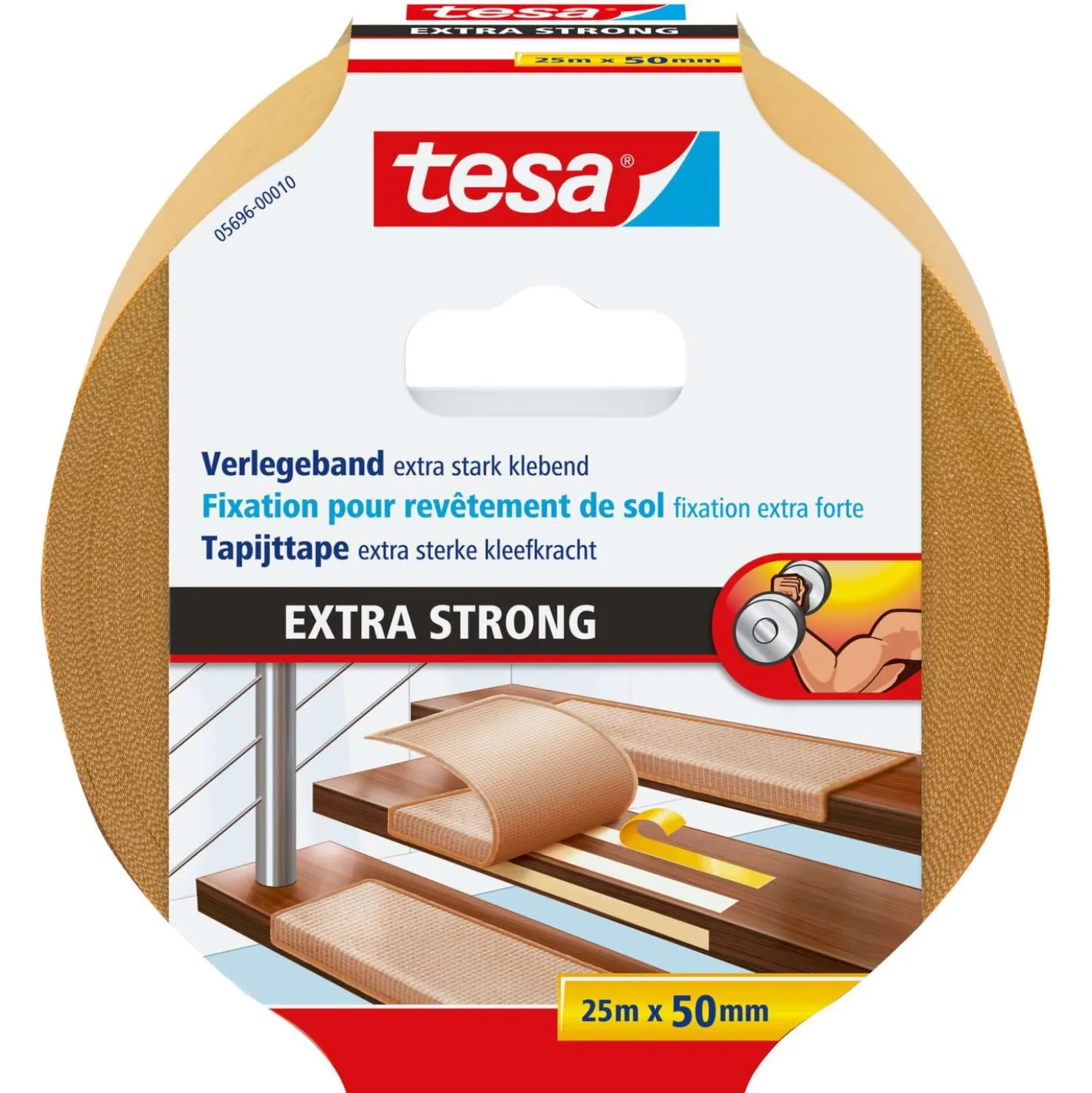 tesa® Verlegeband, doppelseitig, extra stark