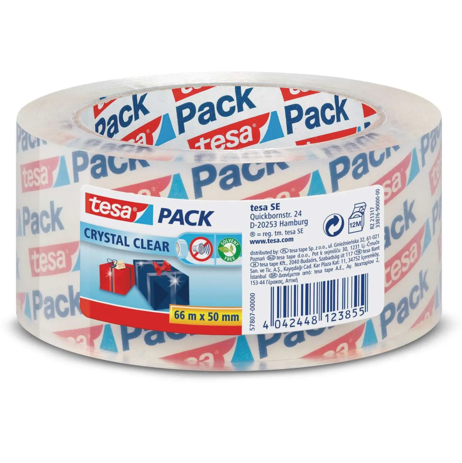 tesapack® Crystal Clear, Paketband