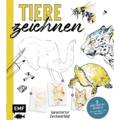 Tiere zeichnen – Das XXL-Starter-Set: Zwei Bücher im Bundle