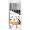 TOMBOW® ABT Dual Brush Pens 6er-Set, Gray Colors