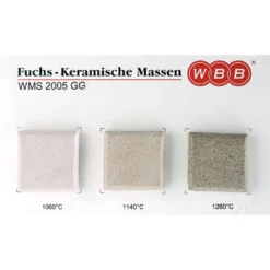 Tonmasse WMS 2005 GG, altrosa-steingrau mit Spots, fein schamottiert